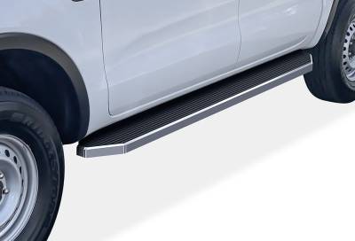 APS - APS IB06RBC9Y H-Series Running Boards Polish for 19-23 Ford Ranger Crew