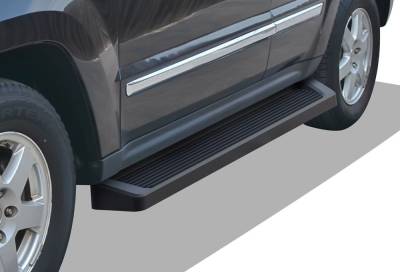 APS - APS IRunning Running Boards Black for 05-10 Grand Cherokee IB10RIF3B
