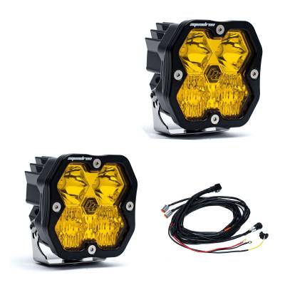 Baja Designs - Baja Designs 55-7813-2 Squadron 2.0 Sport Black LED Auxiliary Light Pod Pair