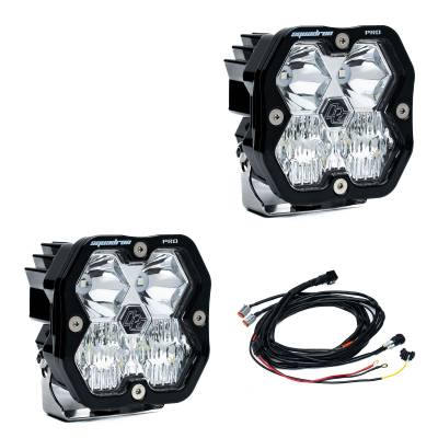 Baja Designs - Baja Designs 49-7803-2 Squadron 2.0 Pro Black LED Auxiliary Light Pod Pair