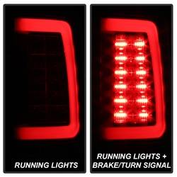 Spyder Auto - Spyder Auto 5084057 LED Black/Clear Taillights for Dodge RAM Trucks