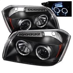 Spyder Auto - Spyder Auto 5009876 Black/Clear LED Halo Projector Headlights for 05-07 Magnum