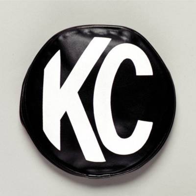 KC Hilites - KC HiLiTES 5400 Soft Light Cover 5" Round White On Black Vinyl KC Letters ALL