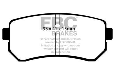 EBC Brakes - EBC Brakes DP21769 Greenstuff 2000 Series Sport Brake Pads