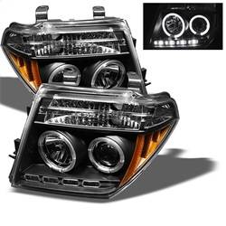 Spyder Auto - Spyder Auto 5011527 Black/Clear LED Halo Projector Headlights