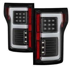 Spyder Auto - Spyder Auto 5085313 Black LED Light Bar Taillights/Clear for 15-18 Ford F150