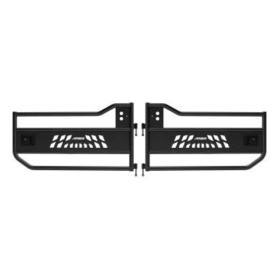 ARIES - ARIES AR15009 Front Aluminum Tubular Doors for 07-18 Jeep Wrangler JK