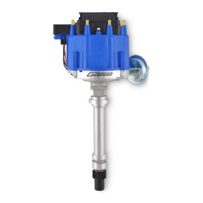 Proform - Proform 66941B HEI Distributor Racing Type w/Vac-Adv Blue Cap Polished Chevy V8