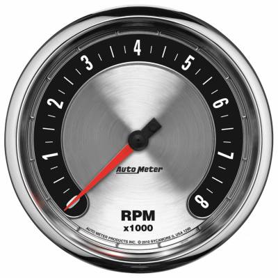 AutoMeter - AutoMeter 1299 American Muscle In-Dash Tachometer Gauge 8000RPM 5"