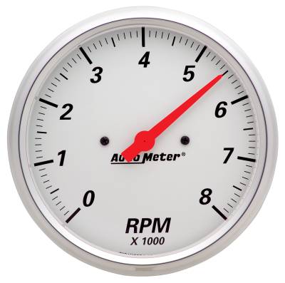 AutoMeter - AutoMeter 1399 Arctic White In-Dash Tachometer Gauge 0-8000RPM 5"