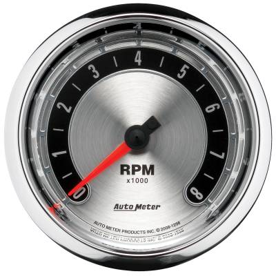 AutoMeter - AutoMeter 1298 American Muscle In-Dash Tachometer Gauge 8000RPM 3-3/8"