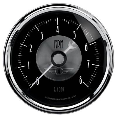 AutoMeter - AutoMeter 2096 Prestige Black Diamond In-Dash Tachometer Gauge 8000RPM 3-3/8"
