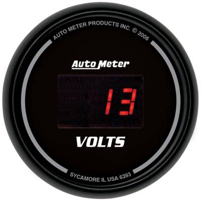 AutoMeter - AutoMeter 6393 Sport-Comp Volt Meter Gauge 8-18V 2-1/16"