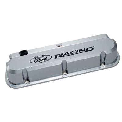 Ford Performance Parts - Ford Racing 302-139 Chrome Slant Edge Valve Cover w/Recessed Logo
