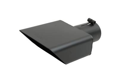 Gibson Performance Exhaust - Gibson Performance 6"x2.75" Black Ceramic 304 Stainless Exhaust Tip 500365-B
