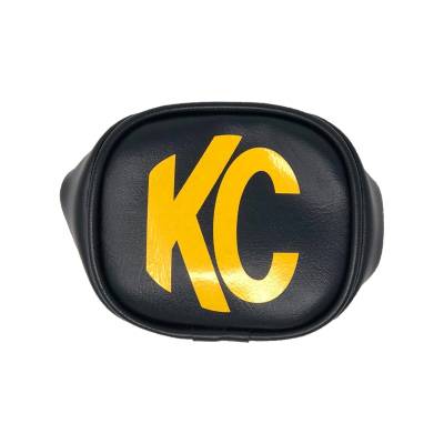 KC Hilites - KC HiLiTES 5303 Soft Light Cover 3" Vinyl Black/Yellow Pair