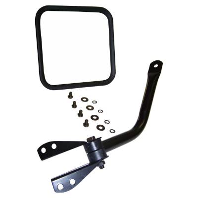 Crown Automotive Jeep Replacement - Crown Automotive 5455301K Mirror & Arm Kit for 58-86 Jeep CJ Series