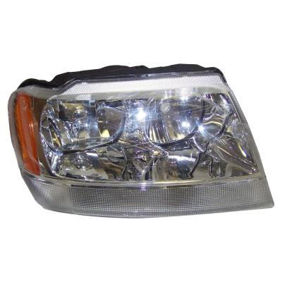 Crown Automotive Jeep Replacement - Crown 55155576AE Right European Headlight Assembly for 01-04 Jeep Grand Cherokee