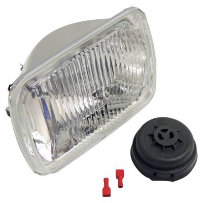 Crown Automotive Jeep Replacement - Crown Automotive 56000887 Headlight for 84-01 Jeep Cherokee XJ Export Only