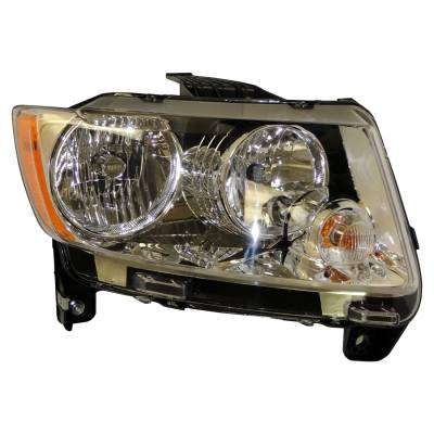 Crown Automotive Jeep Replacement - Crown Automotive 68088868AA Right Headlight for 11-17 Jeep Compass MK