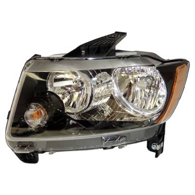 Crown Automotive Jeep Replacement - Crown Automotive 68171215AB Headlight for 12-17 Jeep Compass