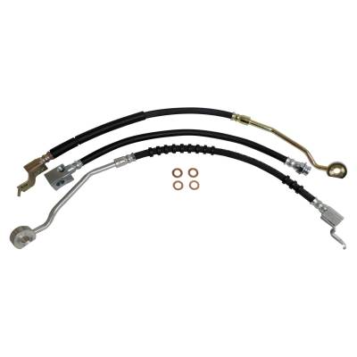 Crown Automotive Jeep Replacement - Crown Automotive BHK6 Brake Hose Kit for 94-95 Jeep Wrangler YJ