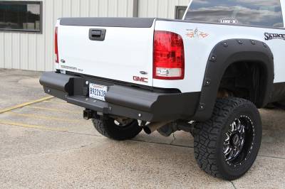Fab Fours - Fab Fours CH99-U1250-1 Elite Matte Black Rear Bumper 99-06 Silverado/Sierra