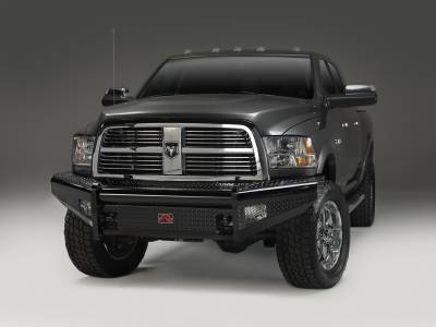 Fab Fours - Fab Fours DR06-S1161-1 Black Steel Front Ranch Bumper for 06-09 RAM 2500/3500