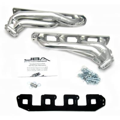 JBA Racing Headers - JBA 1964SJS 1.75" Shorty Ceramic SS Headers for 04-08 Magnum/Charger/300 5.7L