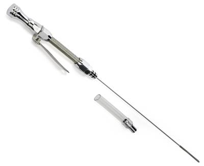 Trans-Dapt Performance - Trans-Dapt 8141 Aluminum Oil Pan Dipstick Braided Tube 55-79 SB Chevy 283-350