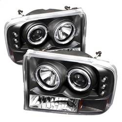 Spyder Auto - Spyder Auto 5010339 Black/Clear LED Halo Projector Headlights