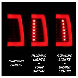 Spyder Auto - Spyder Auto 5084156 Black LED Light Bar Taillight for 00-06 Tahoe/Suburban/Yukon