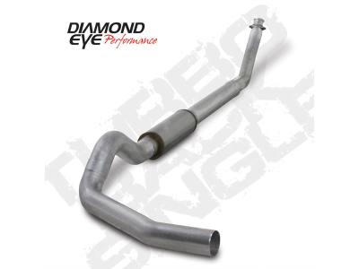 Diamond Eye Performance - Diamond Eye K5216A Kit 5" Turbo-Back Single Aluminized for 94-02 RAM 2500/3500