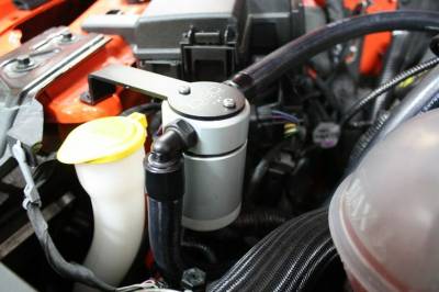 J&L Oil Separator Co - J&L Oil Separator 3.0 Passenger Side Mounted Oil Separator Silver 3030P-C