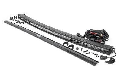 Rough Country Suspension Systems - Rough Country 72740BL Black Series 40" Single Row LED Light Bar Each