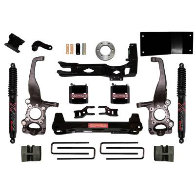 Skyjacker - Skyjacker F1560BKB 6" Spacer Lift Kit w/Black Max Shocks for 15-18 Ford F150