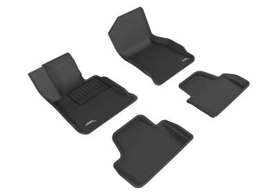3D MAXpider - 3D MAXpider L1BM06801509 Kagu 1st & 2nd Row Black Mat Set for 14-20 BMW 4 Series