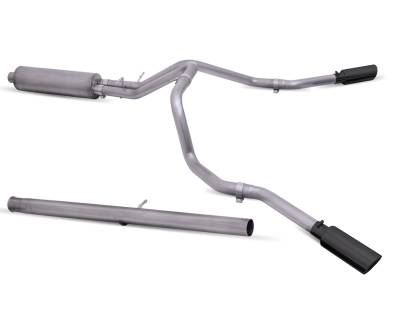 Gibson Performance Exhaust - Gibson Performance 65712B Black Elite Cat-Back Dual Extreme Exhaust System