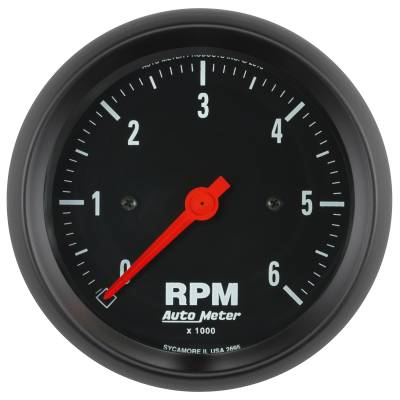 AutoMeter - AutoMeter 2695 Z-Series In-Dash Electric Tachometer 0-6000RPM 3-3/8"