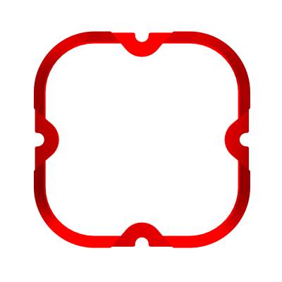KC Hilites - KC HiLiTES 30571 Bezel Ring Flex Era-4 Red 1PC