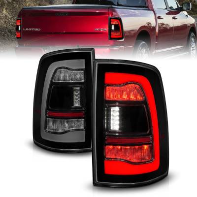 Anzo USA - Anzo USA 311470 Smoke Black LED Taillight Assembly for 09-18 RAM 1500