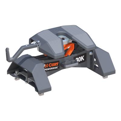 CURT - CURT 16592 PowerRide 30K 5th Wheel Hitch Select Silverado/Sierra HD 8' Bed Puck