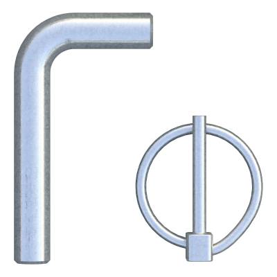 CURT - CURT 19250 Replacement Gooseneck Safety Chain Anchor Pins for 60617