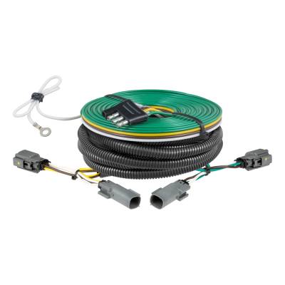 CURT - CURT 58989 Custom Towed-Vehicle RV Wiring Harness for Ford F150 w/Backup Sen