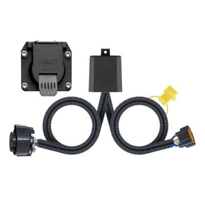 CURT - Custom Wiring Connector 7-Way RV Blade for Palisade Santa Cruz Telluride