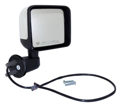 Crown Automotive Jeep Replacement - Crown Automotive 68249844AC Door Mirror for 15-18 Jeep Wrangler JK/JL