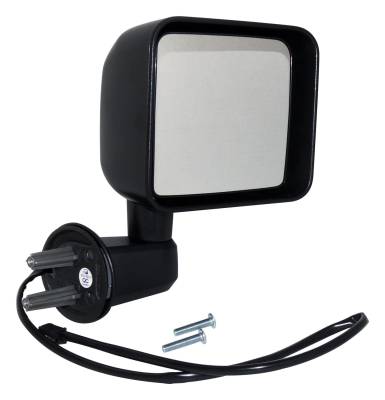 Crown Automotive Jeep Replacement - Crown Automotive 68249852AD Door Mirror for 15-18 Jeep Wrangler JK/JL