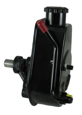 Borgeson - Borgeson 800326 P/S Pump Saginaw Self Contained Black Reservoir for 83-90 Jeep