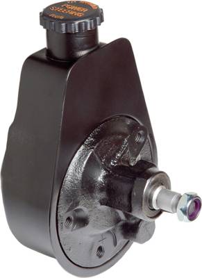 Borgeson - Borgeson 800312 P/S Pump Saginaw Self Contained Painted Black Mustang Pressure