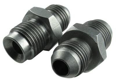 Borgeson - Borgeson 925121 Power Steering Hose Adapters Stainless -6AN To 16MM x 1.5 Flare